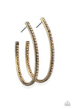 Globetrotting Glitter Brass ✧ Hoop Earrings Hoop Earrings