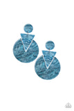 Head Under WATERCOLORS Blue ✧ Acrylic Post Earrings Post Earrings