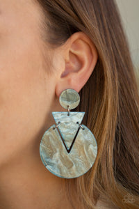 Blue,Earrings Acrylic,Earrings Post,Head Under WATERCOLORS Blue ✧ Acrylic Post Earrings