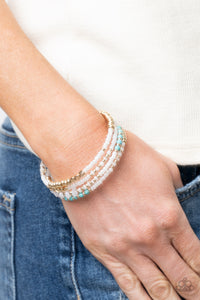 Bracelet Coil,Gold,Turquoise,Infinitely Dreamy Gold  ✧ Bracelet