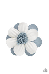 Blue,Flower Clip,White,Merry Magnolia Blue ✧ Flower Hair Clip