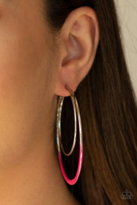 Earrings Hoop,Pink,Miami Moonbeam Pink ✧ Hoop Earrings