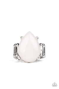 Ring Wide Back,White,Mojave Minerals White ✧ Ring