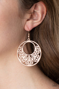 Earrings Fish Hook,Rose Gold,Petal Promenade Rose Gold ✧ Earrings