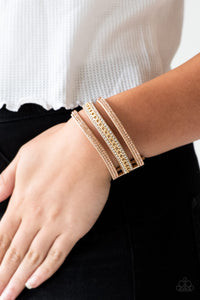 Gold,Suede,Urban Sparkle Wrap,Rollin In Rhinestones Gold ✧ Bracelet