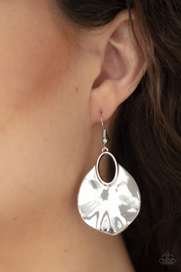 Ruffled Refinery Silver ✧ Earrings Earrings