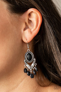 Black,Earrings Fish Hook,Southern Sandstone Black ✧ Earrings