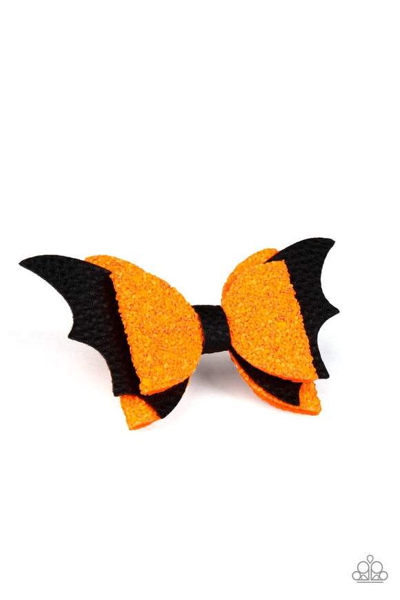 Spooky Sparkle Multi ✧ Leather Bat Hair Bow Clip Hair Bow Hair Accessory