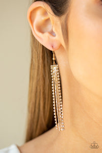 Earrings Fish Hook,Gold,Starlit Tassels Gold ✧ Earrings