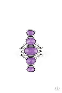 Purple,Ring Wide Back,Stone Sublime Purple ✧ Ring