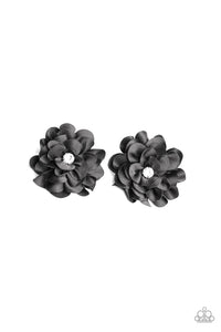 Black,Flower Clip,Strike a POSY Black ✧ Flower Hair Clip