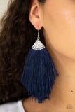 Tassel Tempo Blue ✧ Fringe Earrings Earrings