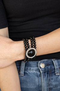 Black,Bracelet Stretchy,Top Tier Twinkle Black ✧ Bracelet