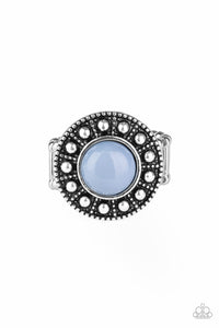 Blue,Ring Wide Back,Treasure Chest Shimmer Blue ✧ Ring