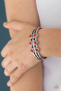 Bracelet Cuff,Red,Tribal Triad Red ✧ Bracelet