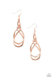 Twisted Elegance Copper ✧ Earrings Earrings