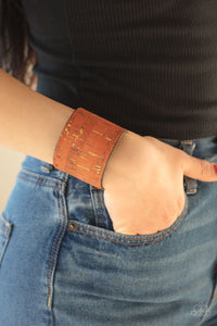 Bracelet Cuff,Orange,Up To Scratch Orange ✧ Bracelet