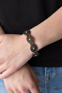 Bracelet Stretchy,Copper,Turquoise,West Wishes Copper ✧ Bracelet