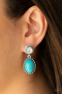 Blue,Earrings Post,Turquoise,Western Oasis Blue ✧ Post Earrings