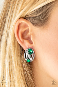 Earrings Clip-On,Green,Wheres The FIREWORK? Green ✧ Clip-On Earrings