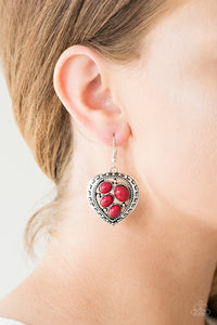 Earrings Fish Hook,Red,Wild Heart Wonder Red ✧ Earrings
