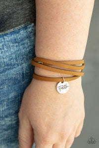Bracelet Clasp,Brown,Faith,Urban Bracelet,Wonderfully Worded Brown ✧ Urban Bracelet