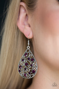Earrings Fish Hook,Purple,Certainly Courtier Purple ✧ Earrings