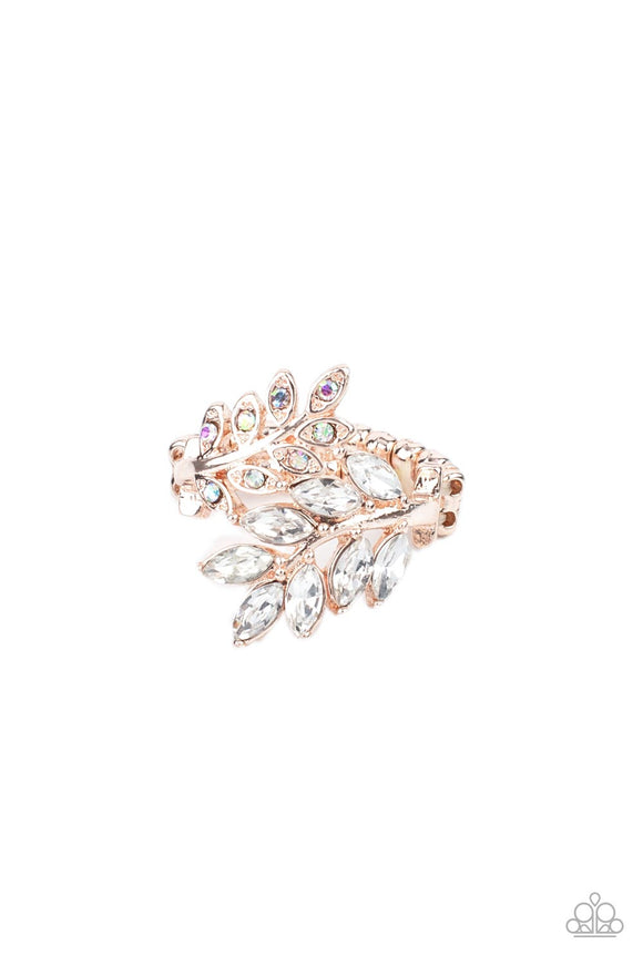 Glowing Gardenista Rose Gold ✧ Iridescent Ring