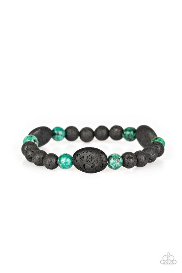 A Hundred and Zen Percent Green ✧ Lava Rock Bracelet Lava Bracelet