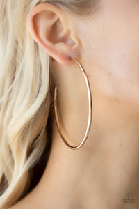 Earrings Hoop,Gold,Mega Metro Gold ✧ Hoop Earrings