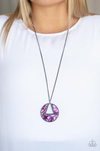 Hematite,Necklace Long,Purple,Chromatic Couture Purple ✨ Necklace