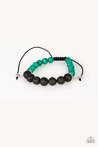 Bracelet Knot,Lava Stone,Relaxation Green ✧ Lava Rock Bracelet