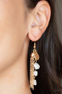 Earrings Fish Hook,Gold,Stone Sensation Gold ✧ Earrings