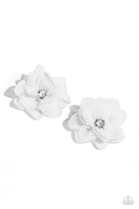 Flower Clip,White,Perennial Palace White ✧ Flower Hair Clip