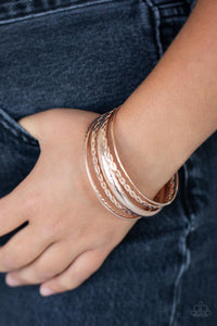 Bracelet Bangle,Rose Gold,Trophy Texture Rose Gold ✧ Bracelet