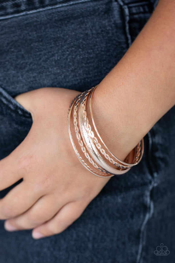 Trophy Texture Rose Gold ✧ Bracelet Bracelet
