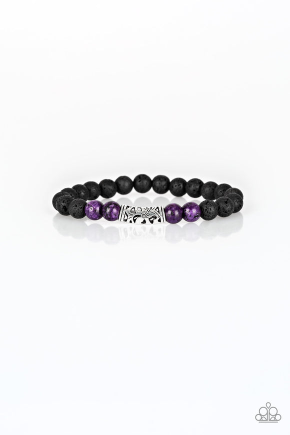 Modern Meditation Purple ✧ Lava Rock Bracelet Lava Bracelet