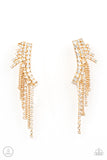 Thunderstruck Sparkle Gold ✧ Ear Crawler Post Earrings