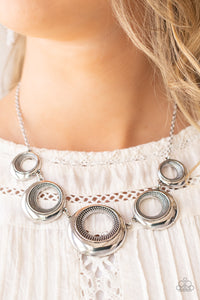 Necklace Short,Silver,Solar Cycle Silver ✧ Necklace