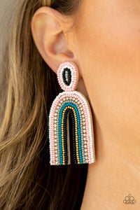 Earrings Post,Earrings Seed Bead,Multi-Colored,Rainbow Remedy Multi ✧ Seed Bead Post Earrings