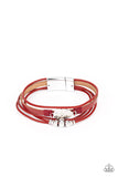 Tahoe Tourist Red ✧ Magnetic Leather Bracelet Magnetic Bracelet