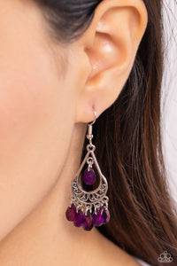 Earrings Fish Hook,Purple,Beachside Ballroom Purple ✧ Earrings