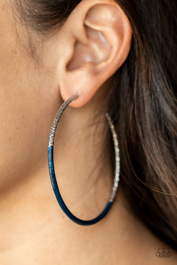 DIP, DIP, Hooray! Blue ✧ Hoop Earrings