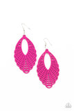 Tahiti Tankini Pink ✧ Wood Earrings Earrings