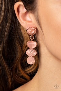 Copper,Earrings Post,Asymmetrical Appeal Copper ✧ Post Earrings