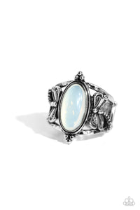 Dragonfly,Opal,Ring Wide Back,White,Dance of the Dragonflies White ✧ Ring