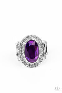 Purple,Ring Wide Back,Always OVAL-achieving Purple ✧ Ring