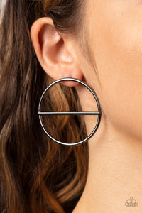 Black,Earrings Post,Gunmetal,Dynamic Diameter Black ✧ Post Earrings
