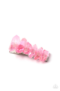 Hair Clip,Iridescent,Light Pink,Pink,Crystal Caves Pink ✧ Iridescent Hair Clip