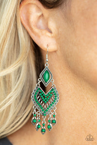 Earrings Fish Hook,Green,Dearly Debonair Green ✧ Earrings